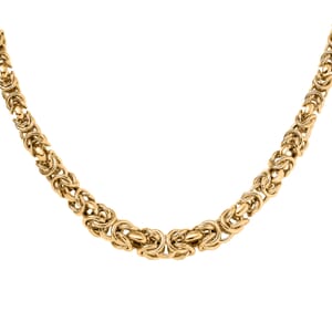 Luxoro 10K Yellow Gold Graduation Byzantine Legacy Chain Necklace 20 Inches 11.66 Grams