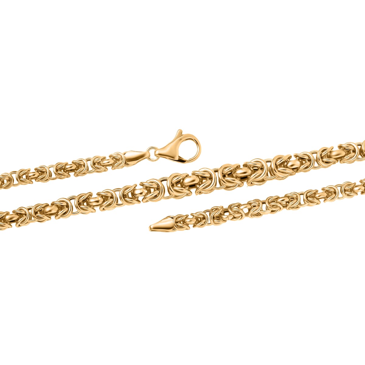 Luxoro 10K Yellow Gold Graduation Byzantine Legacy Chain Necklace 20 Inches 11.66 Grams image number 3