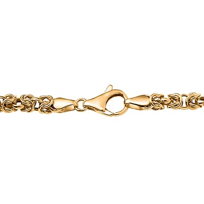 Luxoro 10K Yellow Gold Graduated Byzantine Legacy Chain Necklace 20 Inches 11.66 Grams