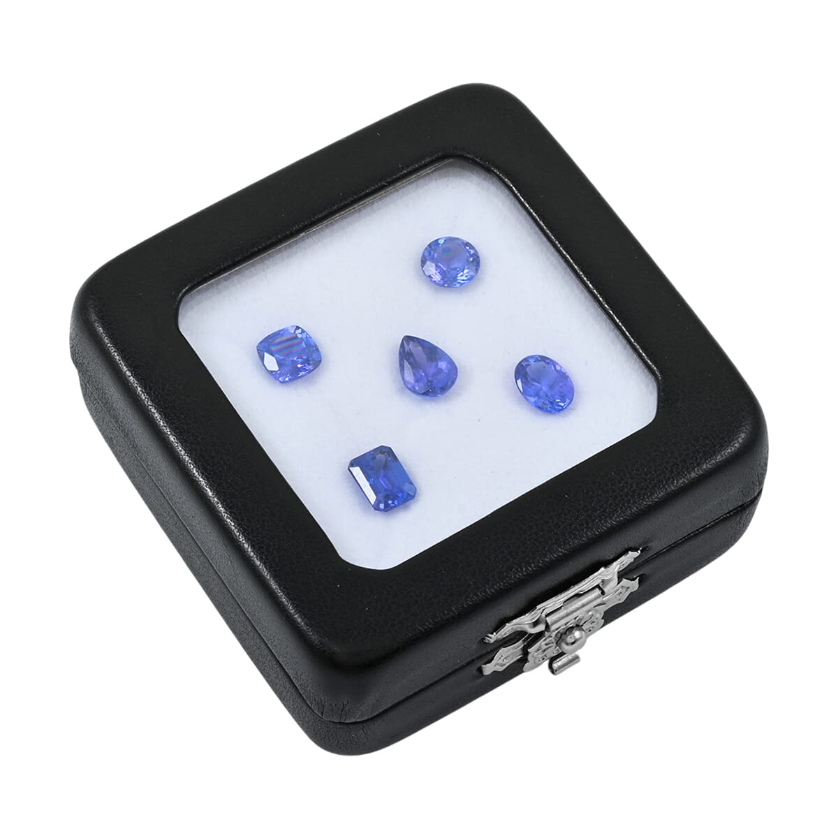 Set of 5 AAAA Tanzanite (Trillion, Octagon, Pear, Cushion or Round Shape) 5.00 ctw image number 0