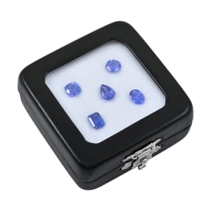 Set of 5 AAAA Tanzanite (Trillion, Octagon, Pear, Cushion or Round Shape) 5.00 ctw