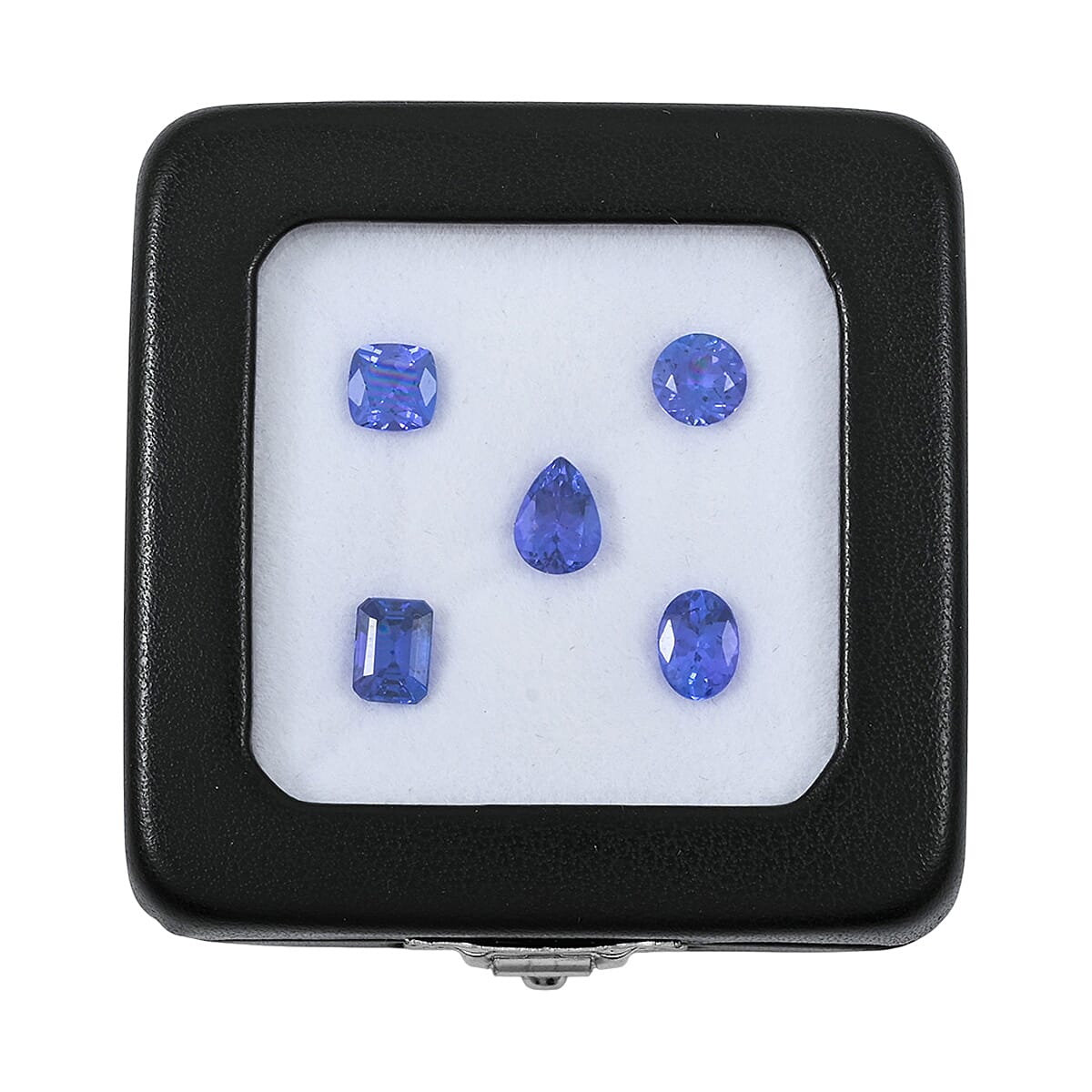 Set of 5 AAAA Tanzanite (Trillion, Octagon, Pear, Cushion or Round Shape) 5.00 ctw