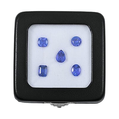 Set of 5 AAAA Tanzanite (Trillion, Octagon, Pear, Cushion or Round Shape) 5.00 ctw