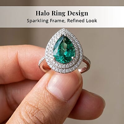 Certified and Appraised Rhapsody AAAA Pirineu Lagoon  Tourmaline, Diamond Ring in 950 Platinum 4.35 ctw (Size 7.5)