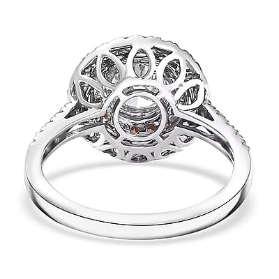 950 Platinum Luxuriant Lab Grown White and Pink Diamond (VS) Ring (Size 12.0) (6.10 g) 1.75 ctw