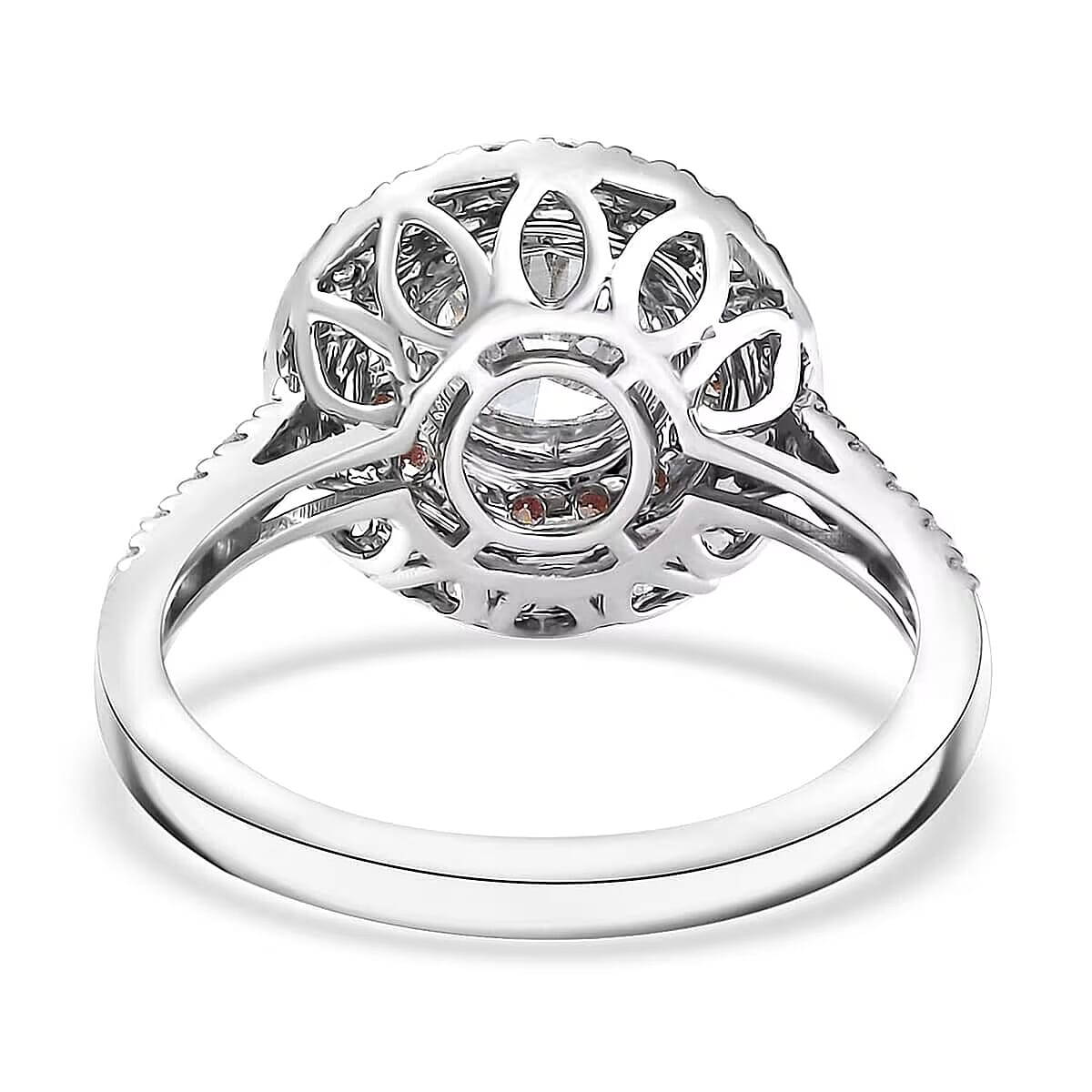 950 Platinum Luxuriant Lab Grown White and Pink Diamond (VS) Ring (Size 5.0) (6.10 g) 1.75 ctw image number 7