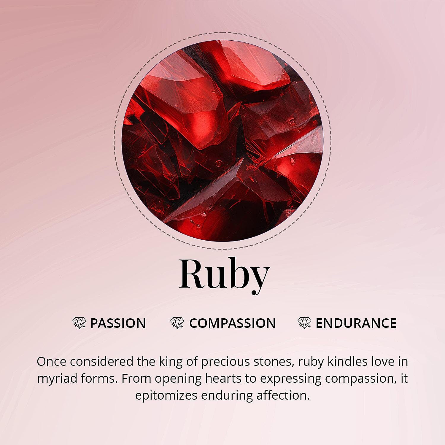 Luxoro AAA Montepuez Ruby and I1 Diamond 3.70 ctw Ring in 10K Yellow Gold (Size 10.0)
