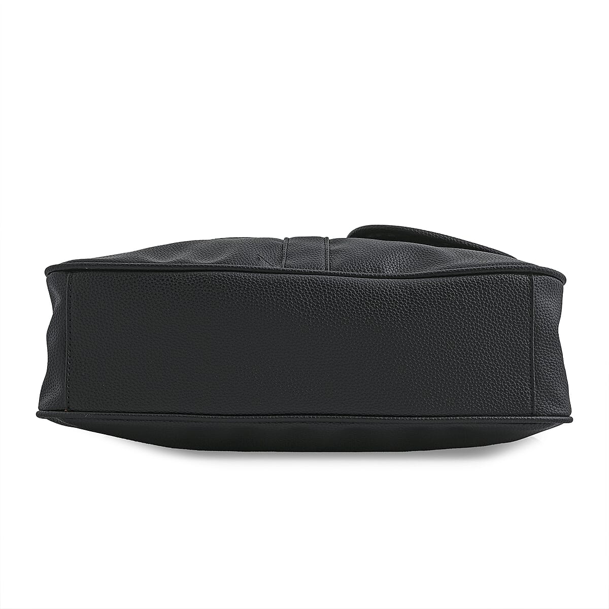 Cee Klein Black Faux Leather Multi-Compartment Shoulder Bag image number 4