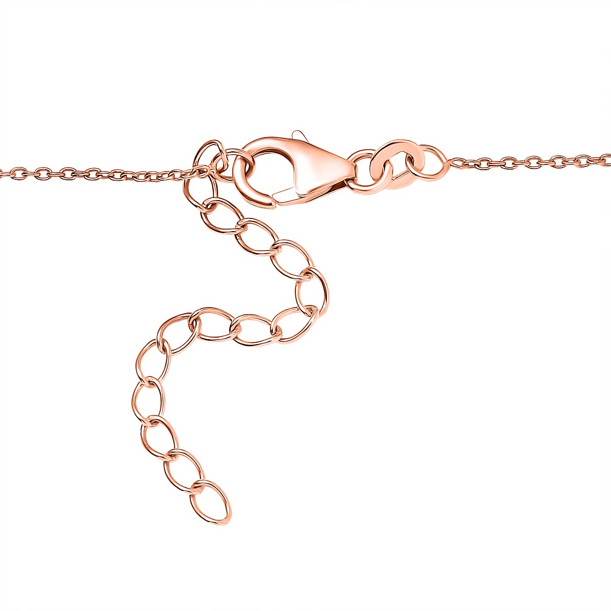 D'Joy Natural Champagne Diamond 4.00 ctw Garland of Grace Necklace 18 Inches in 18K Vermeil Rose Gold Over Sterling Silver  image number 4