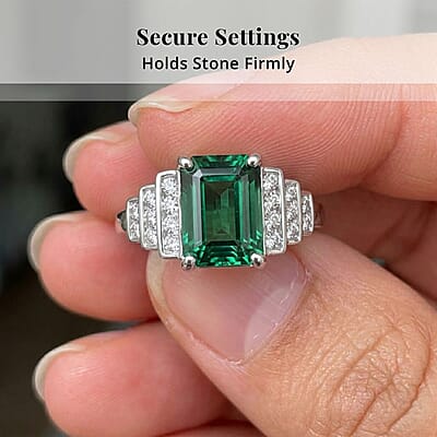 Certified & Appraised Rhapsody AAAA Lagoon Tourmaline and E-F VS Diamond 2.00 ctw Ring in 950 Platinum (Size 6.0) 6.16 Grams