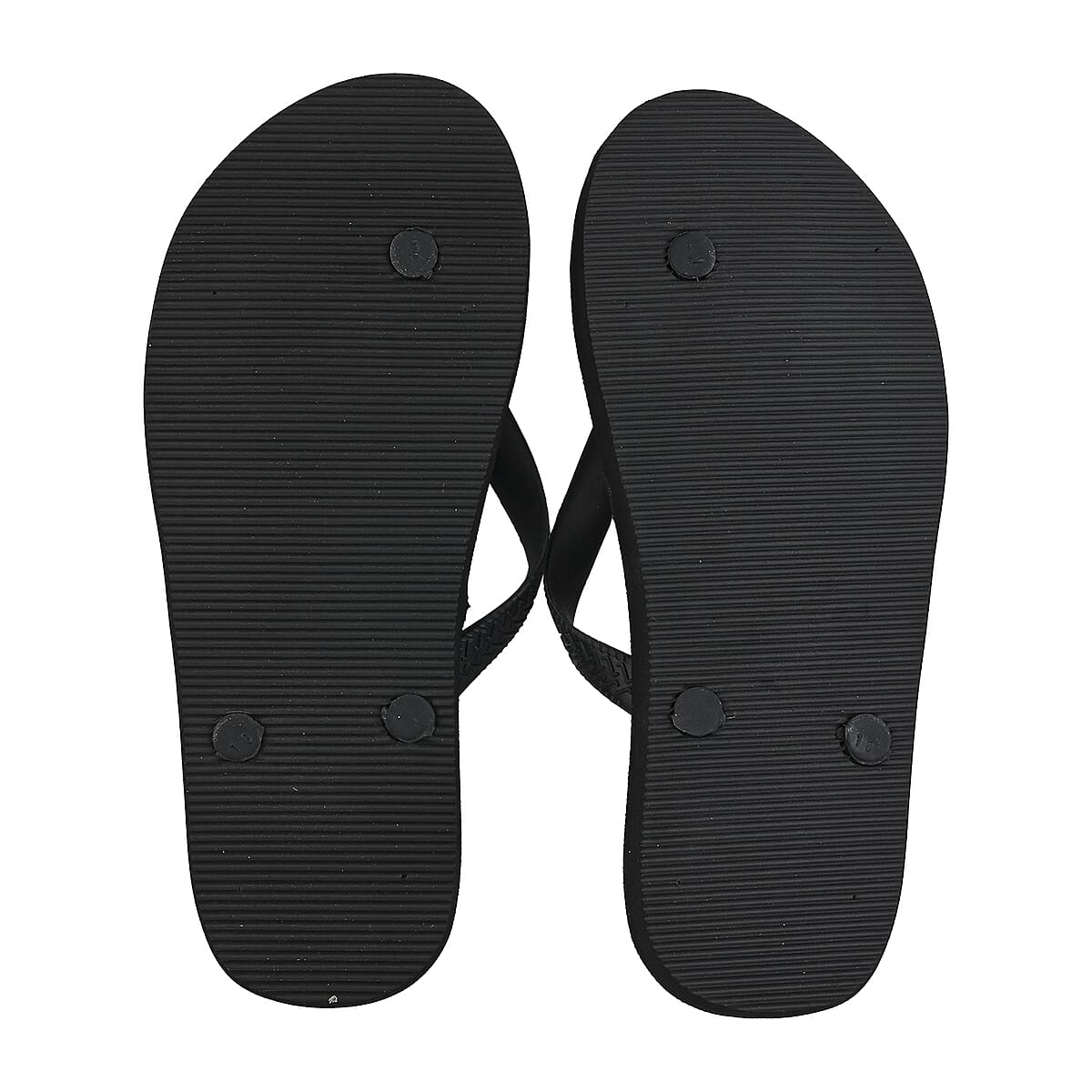 Pedi-Chic Black Flip Flops - M image number 5