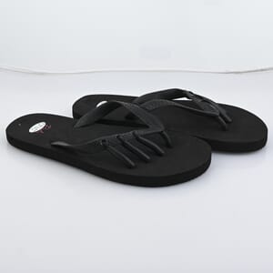 Pedi-Chic Black Flip Flops - XL