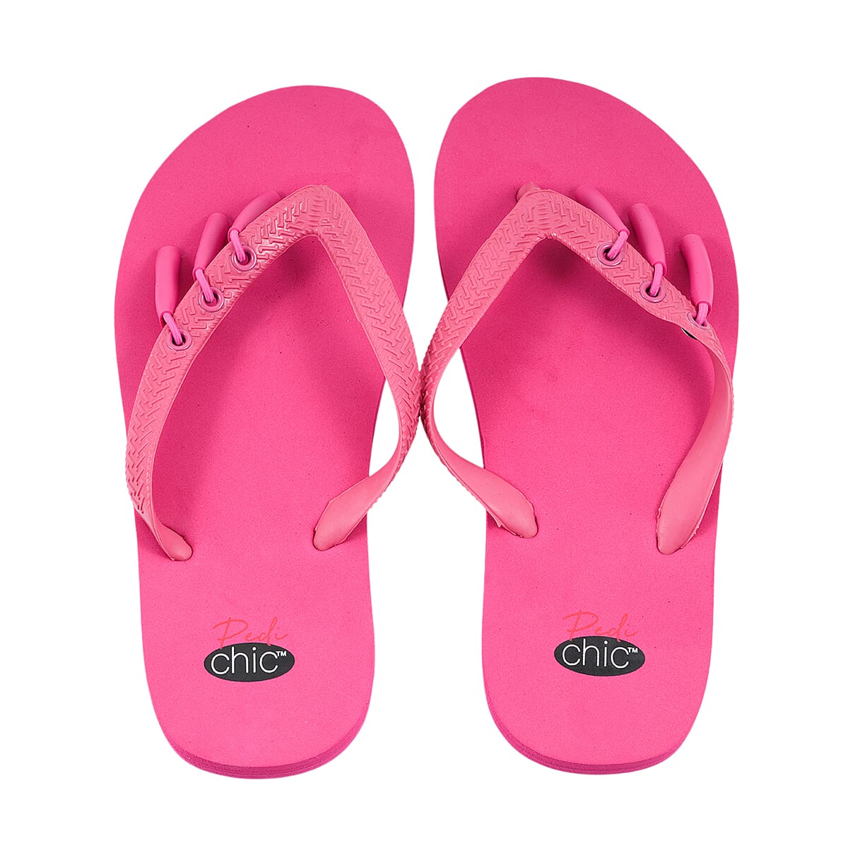Pedi-Chic Fuchsia Flip Flops - L image number 3