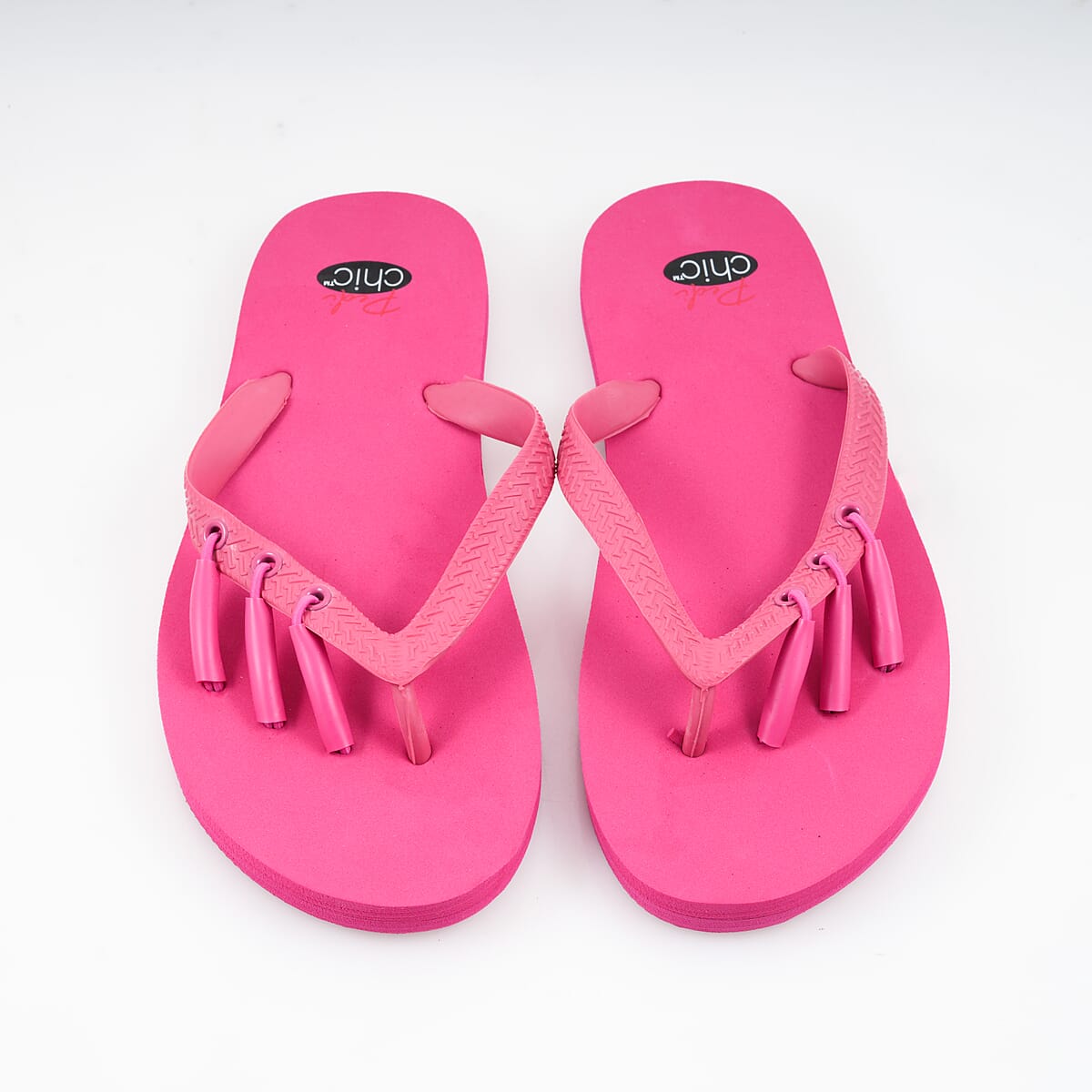 Pedi-Chic Fuchsia Flip Flops - XL image number 2
