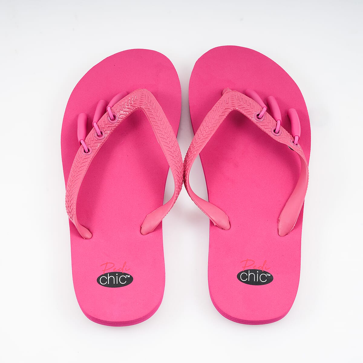 Pedi-Chic Fuchsia Flip Flops - XL image number 5
