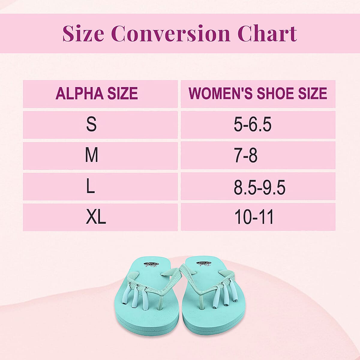 Pedi-Chic Turquoise Flip Flops - M image number 5