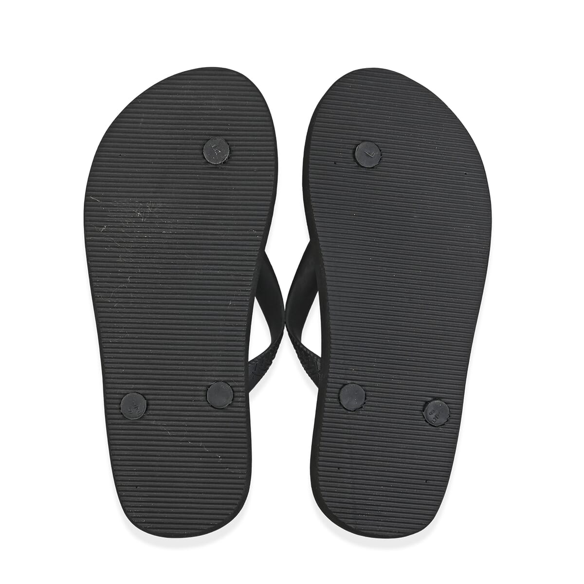 Pedi-Chic Black and Tan Leopard Pattern Flip Flops - L image number 5