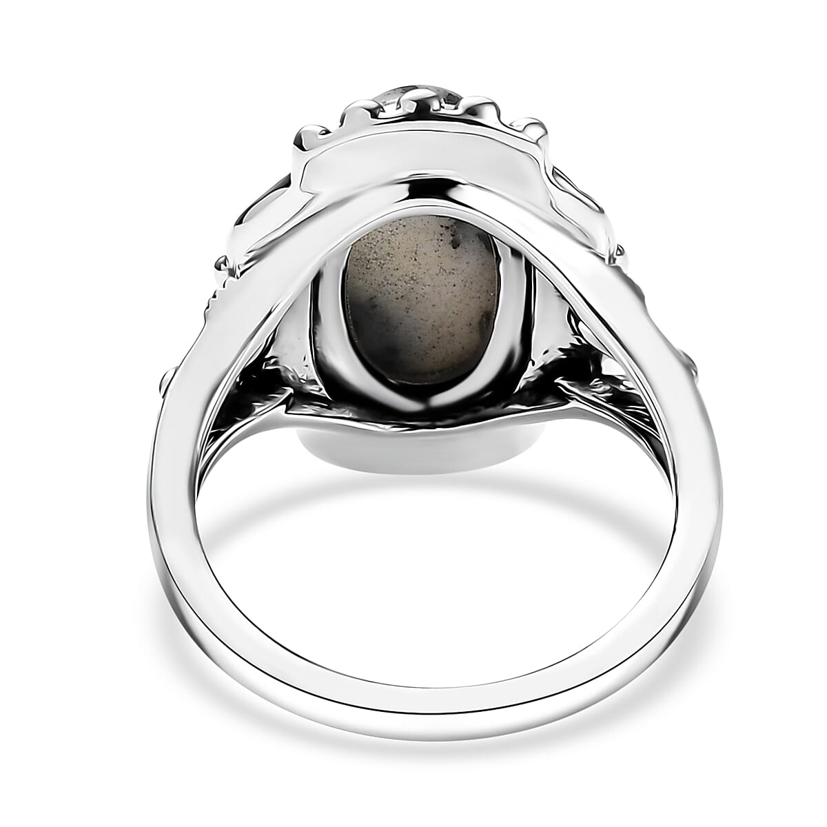 D&rsquo;Joy Artisan Crafted White Buffalo 3.60 ctw Spirit Ring in Sterling Silver (Size 9.0)  image number 4
