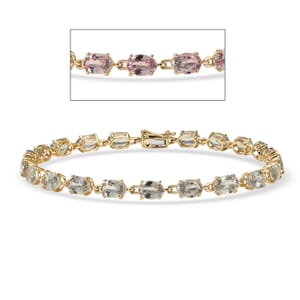 Luxoro AAA Turkizite 11.15 ctw Bracelet in 10K Yellow Gold (7.25 In)