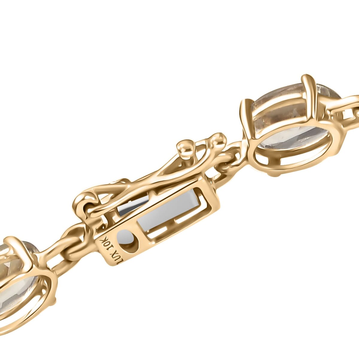 Luxoro AAA Turkizite 11.15 ctw Bracelet in 10K Yellow Gold (7.25 In) image number 3