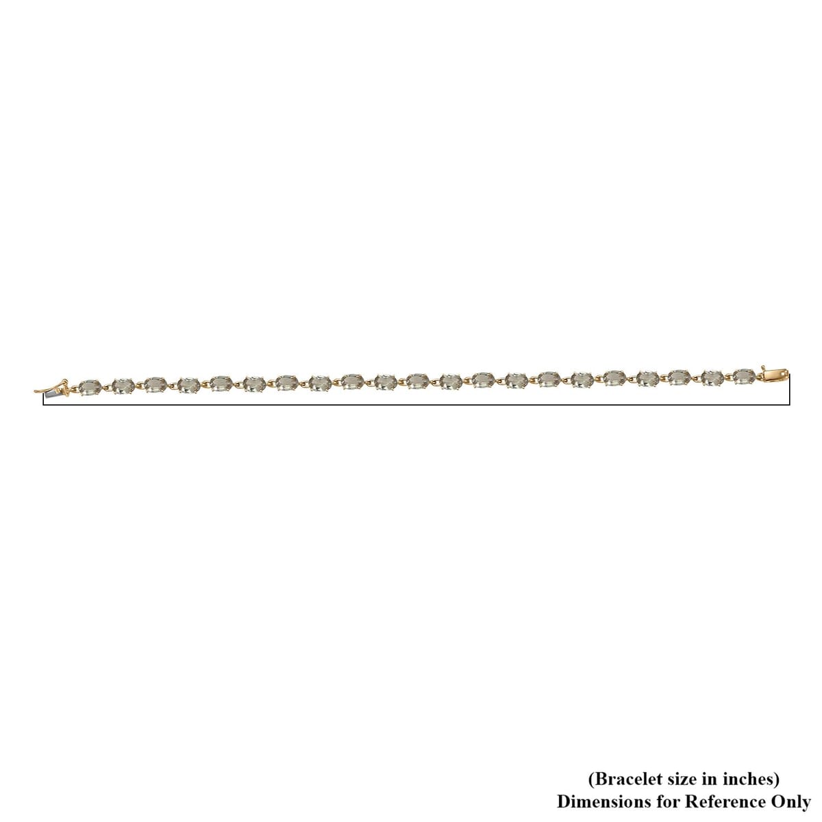 Luxoro AAA Turkizite 11.15 ctw Bracelet in 10K Yellow Gold (7.25 In) image number 4