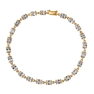 Luxoro AAA Turkizite 12.20 ctw Duskstream Bracelet in 10K Yellow Gold (8.00 In)
