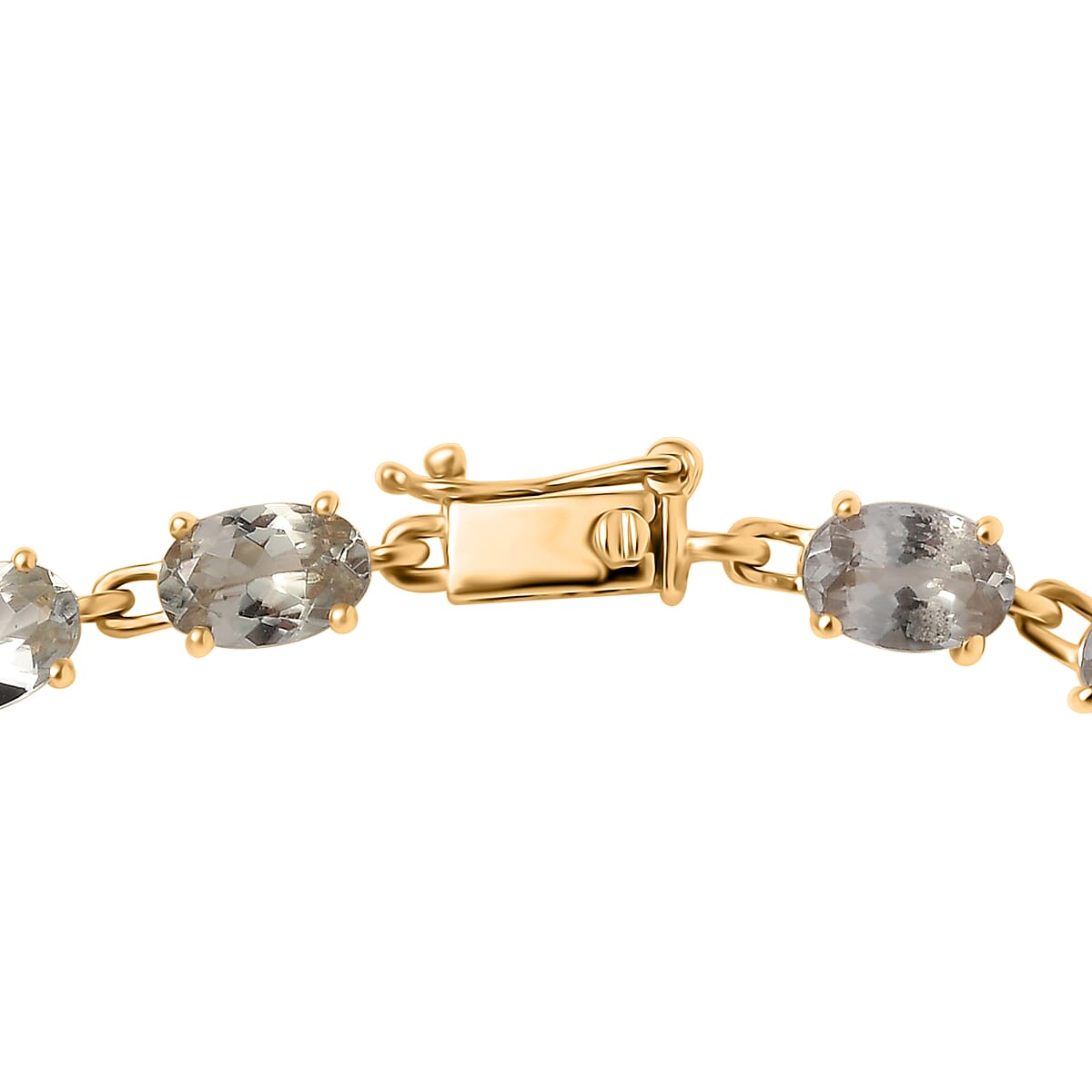 Luxoro AAA Turkizite 12.20 ctw Duskstream Bracelet in 10K Yellow Gold (8.00 In) image number 3