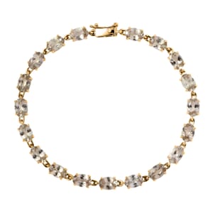 Luxoro AAA Turkizite 10.10 ctw Duskstream Bracelet in 10K Yellow Gold (6.50 In)