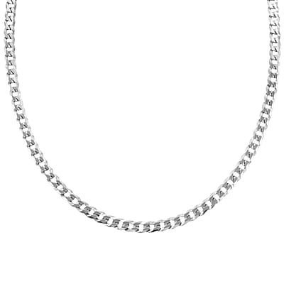 Light Cuban Chain Necklace in Sterling Silver 11.9 Grams 22 Inches