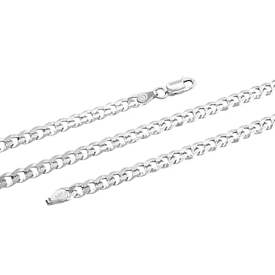 Light Cuban Chain Necklace in Sterling Silver 11.9 Grams 22 Inches