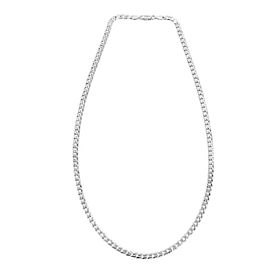 Light Cuban Chain Necklace in Sterling Silver 11.9 Grams 22 Inches