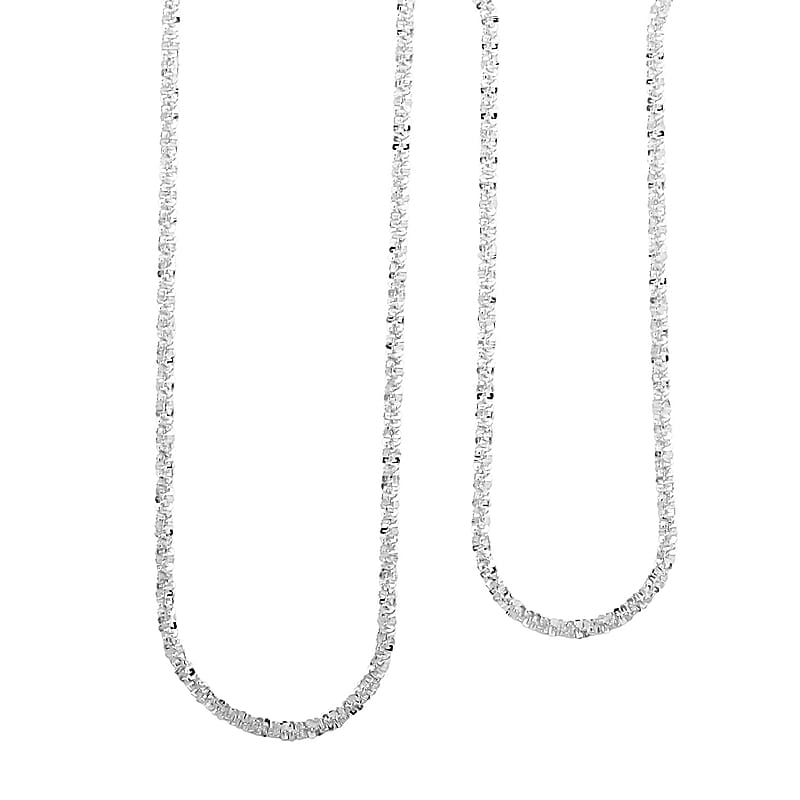 Sterling Silver Chain Necklace with Adjustable Ball 9.7 Grams 24 Inches