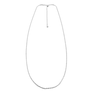 Sterling Silver Chain Necklace with Adjustable Ball 9.7 Grams 24 Inches