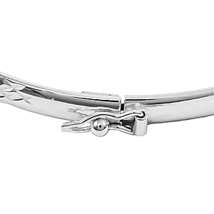 Sterling Silver Bangle Bracelet (7.75 In) 4 Grams