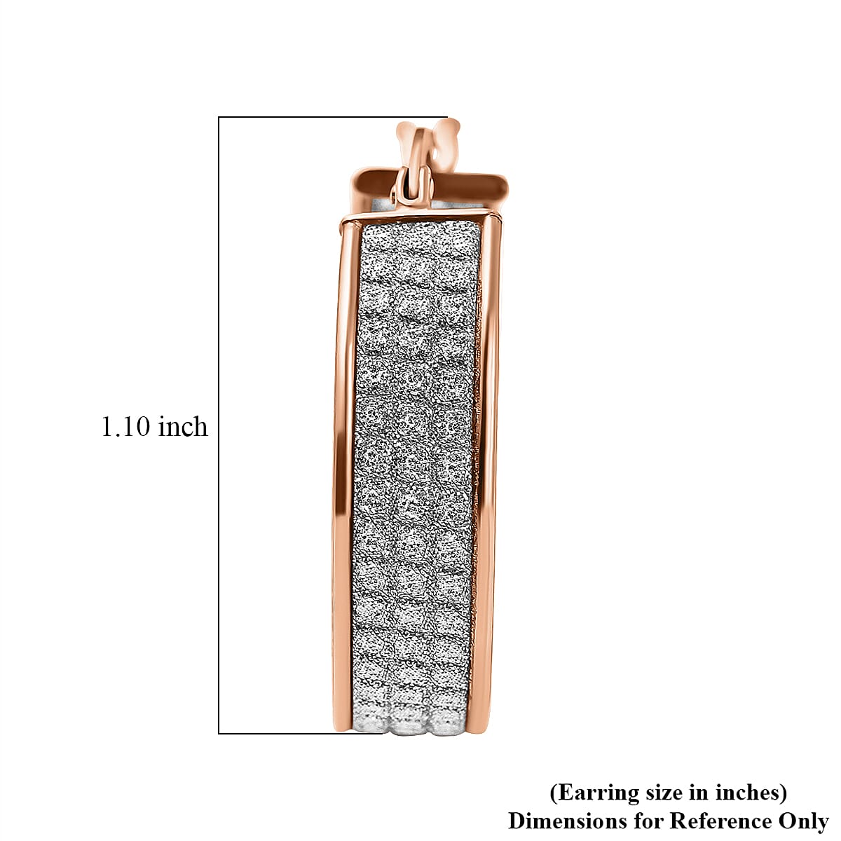 14K Rose Gold Over Sterling Silver Diamond Cut Hoop Earrings 4 Grams image number 4