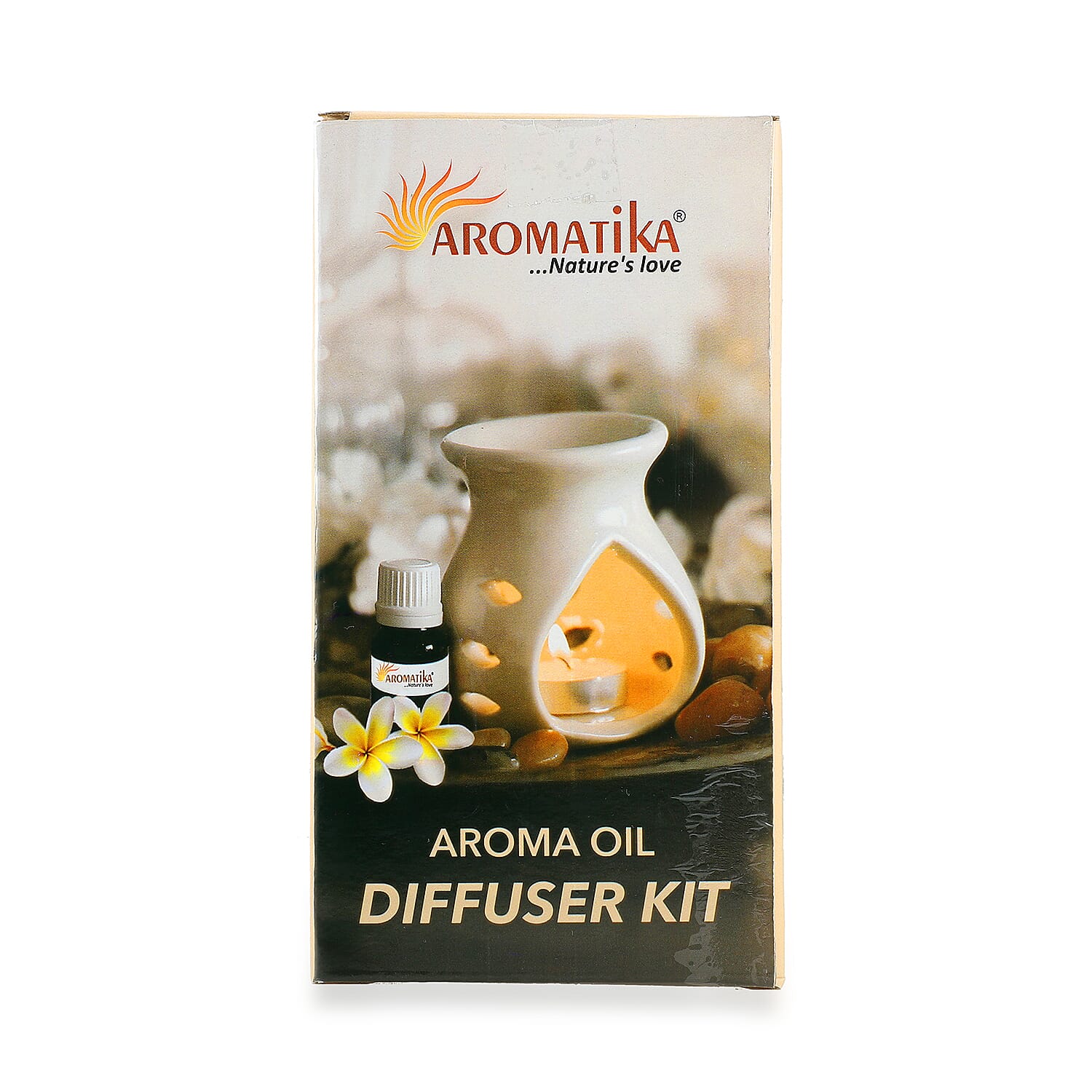 Black Ceramic Oil Burner Gift Set