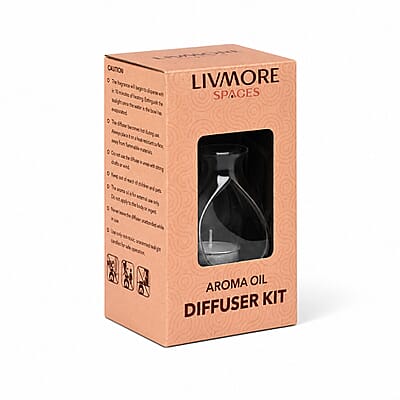 Black Ceramic Oil Burner Gift Set
