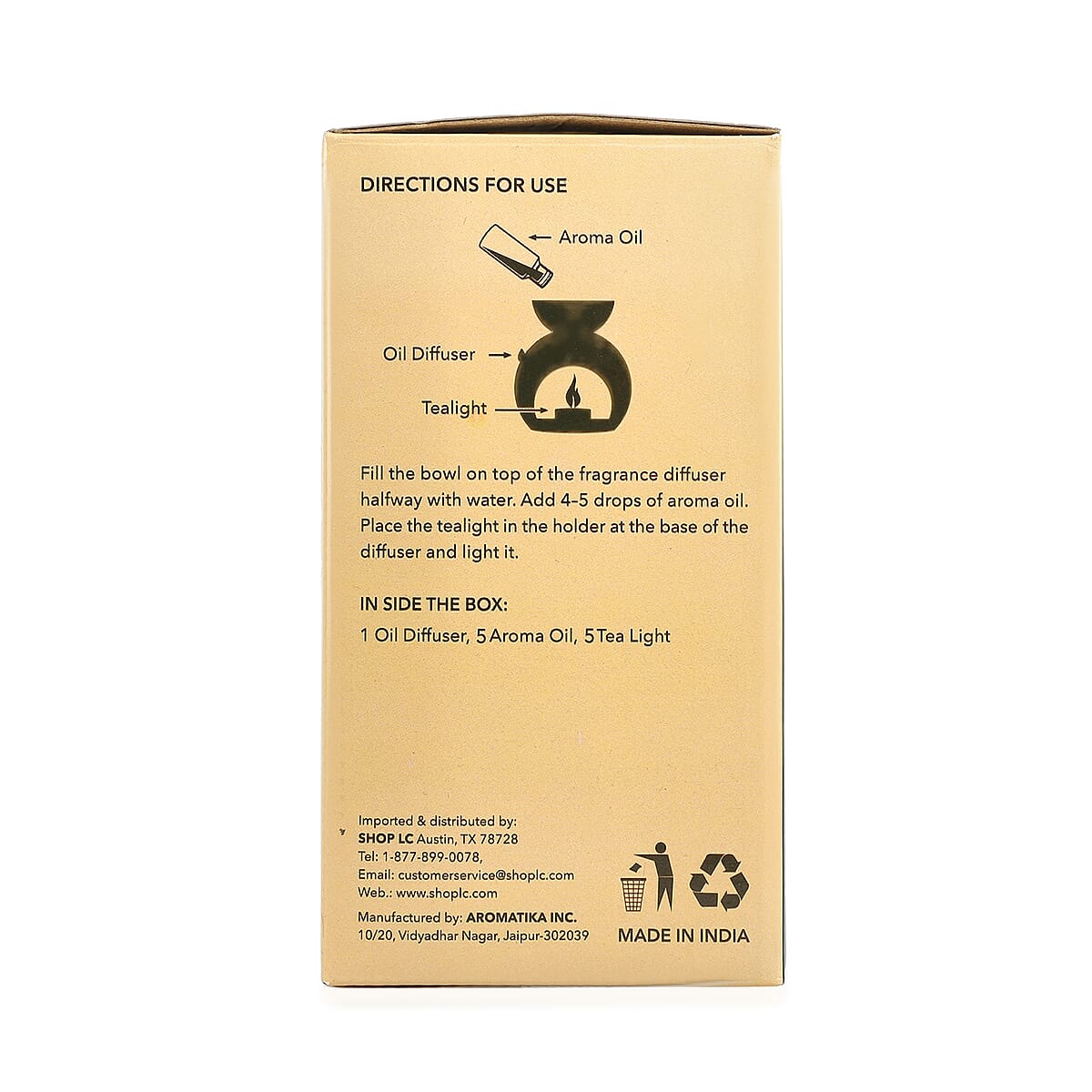 Black Ceramic Oil Burner Gift Set image number 6