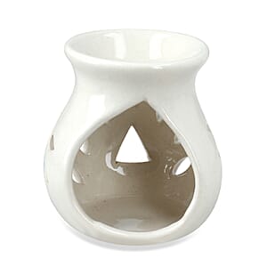 White Ceramic Oil Burner Gift Set