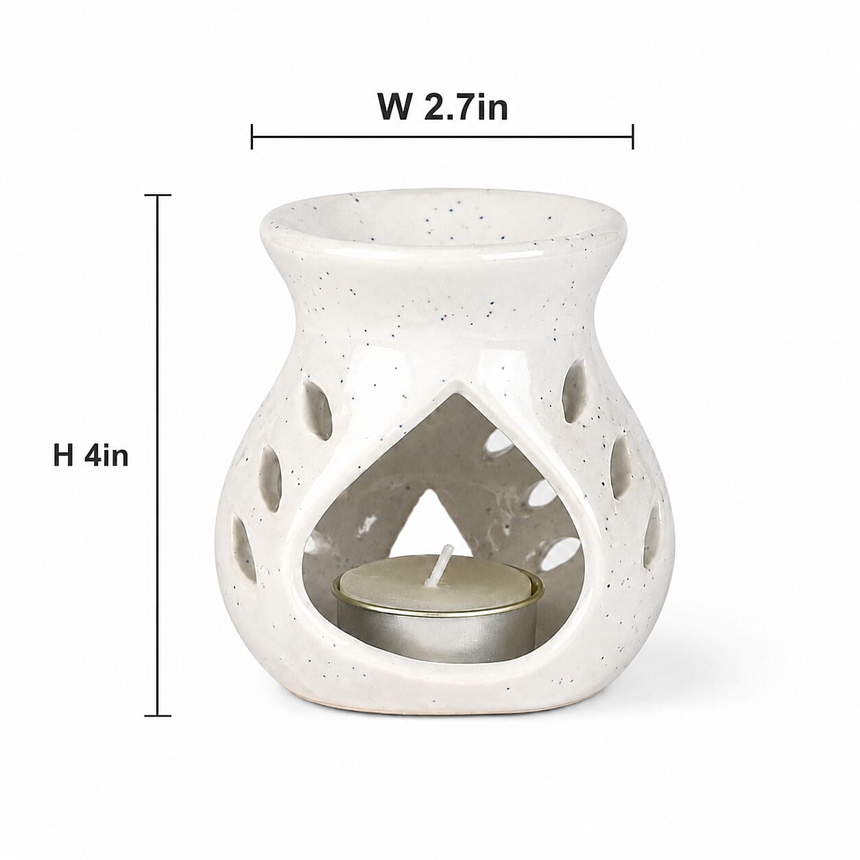 White Ceramic Oil Burner Gift Set