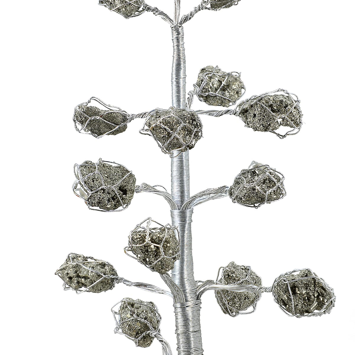 Silver Gemstone Pyrite Tree (10.23x2.75) image number 4