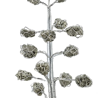 Silver Gemstone Pyrite Tree