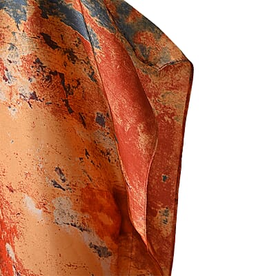Orange Tree Satin Kaftan - One Size Fits Most