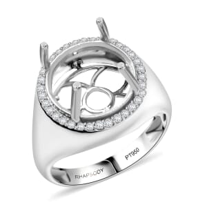 Rhapsody Diamond I2 0.33 ctw Mounting Ring in 950 Platinum (Size 10.0)