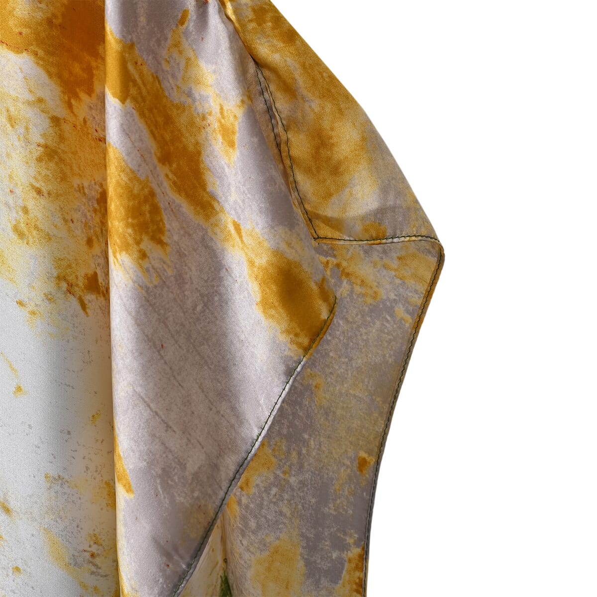 Green Tree Satin Kaftan - One Size Fits Most image number 4