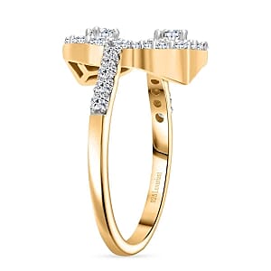 Lab Grown Diamond (SI-GH) 1.00 ctw Ring in Vermeil YG Over Sterling Silver (Size 10)