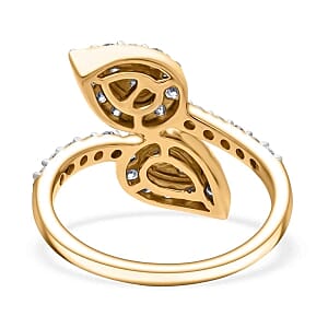 Lab Grown Diamond (SI-GH) 1.00 ctw Ring in Vermeil YG Over Sterling Silver (Size 10)