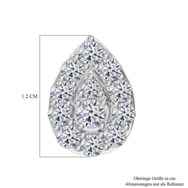 Luxuriant Lab Grown Diamond (G-H, SI) 1.00 ctw Earrings in 18K Vermeil Yellow Gold Over Sterling Silver