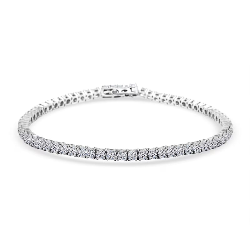 950 Platinum Luxuriant Lab Grown Diamond G VS 4.00 ctw Tennis Bracelet (7.25 In) 12.80 Grams