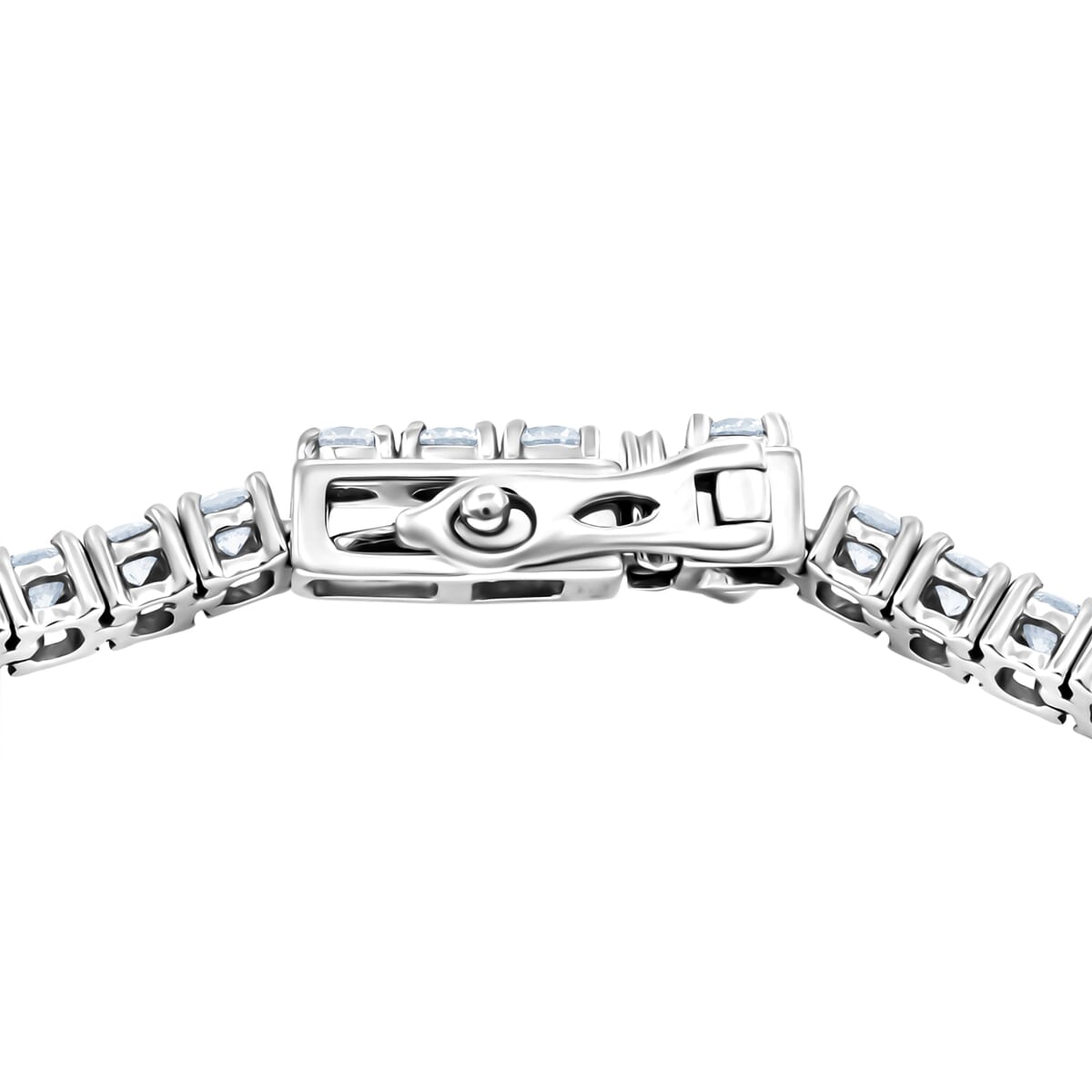 950 Platinum Luxuriant Lab Grown Diamond G VS 4.00 ctw Tennis Bracelet (7.25 In) 12.80 Grams image number 2
